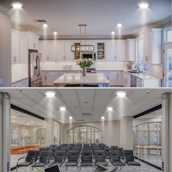 7.5" Flush6-PK Flush Mount LED Disk Light – 15W, 1000lm, CRI90, 5CCT - Picture 6 of 6